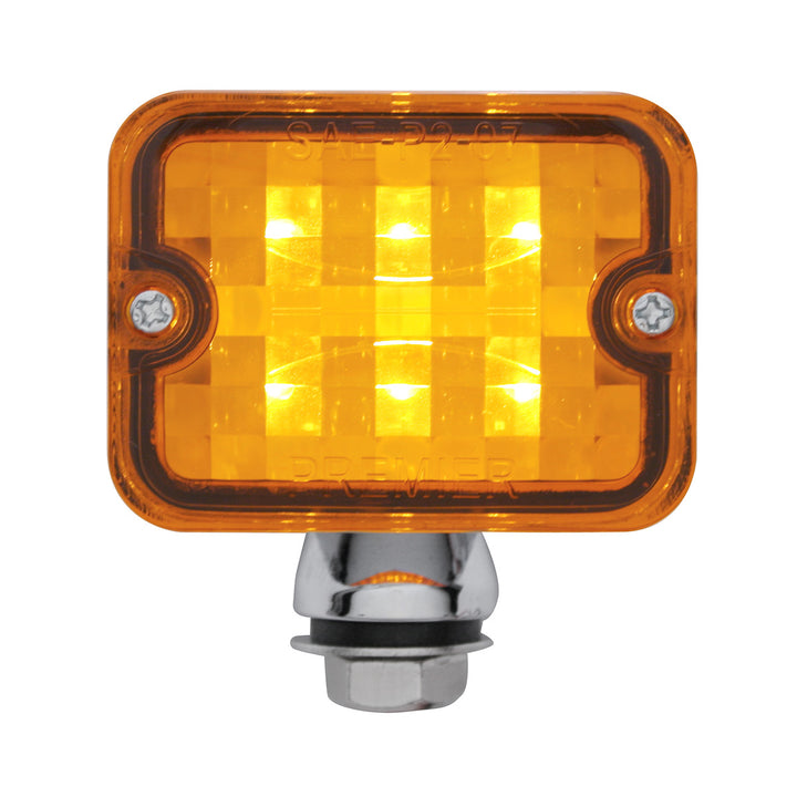 6 LED Medium Rod Light - Amber LED/Amber Lens