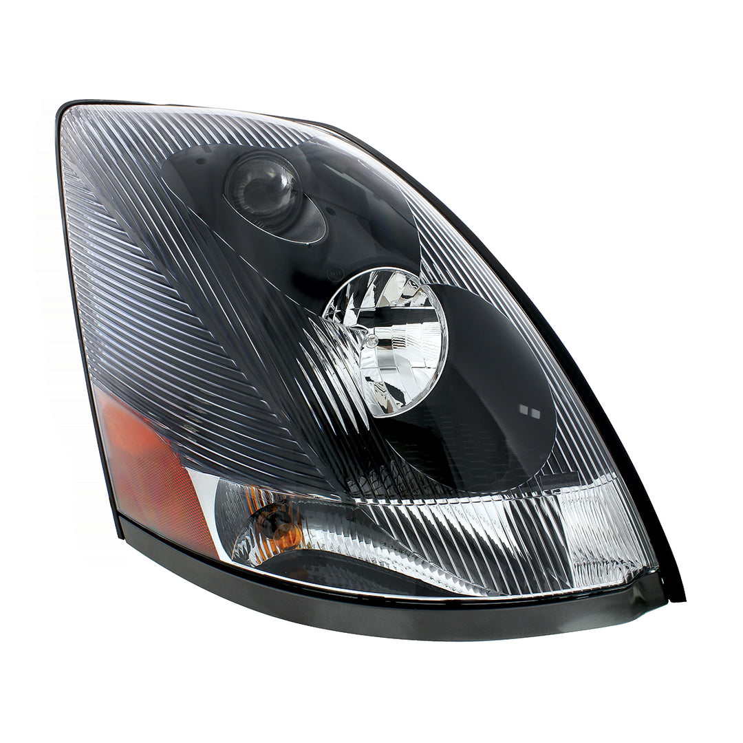 Blackout Headlight For 2003-2017 Volvo VN - Passenger - Competition Series