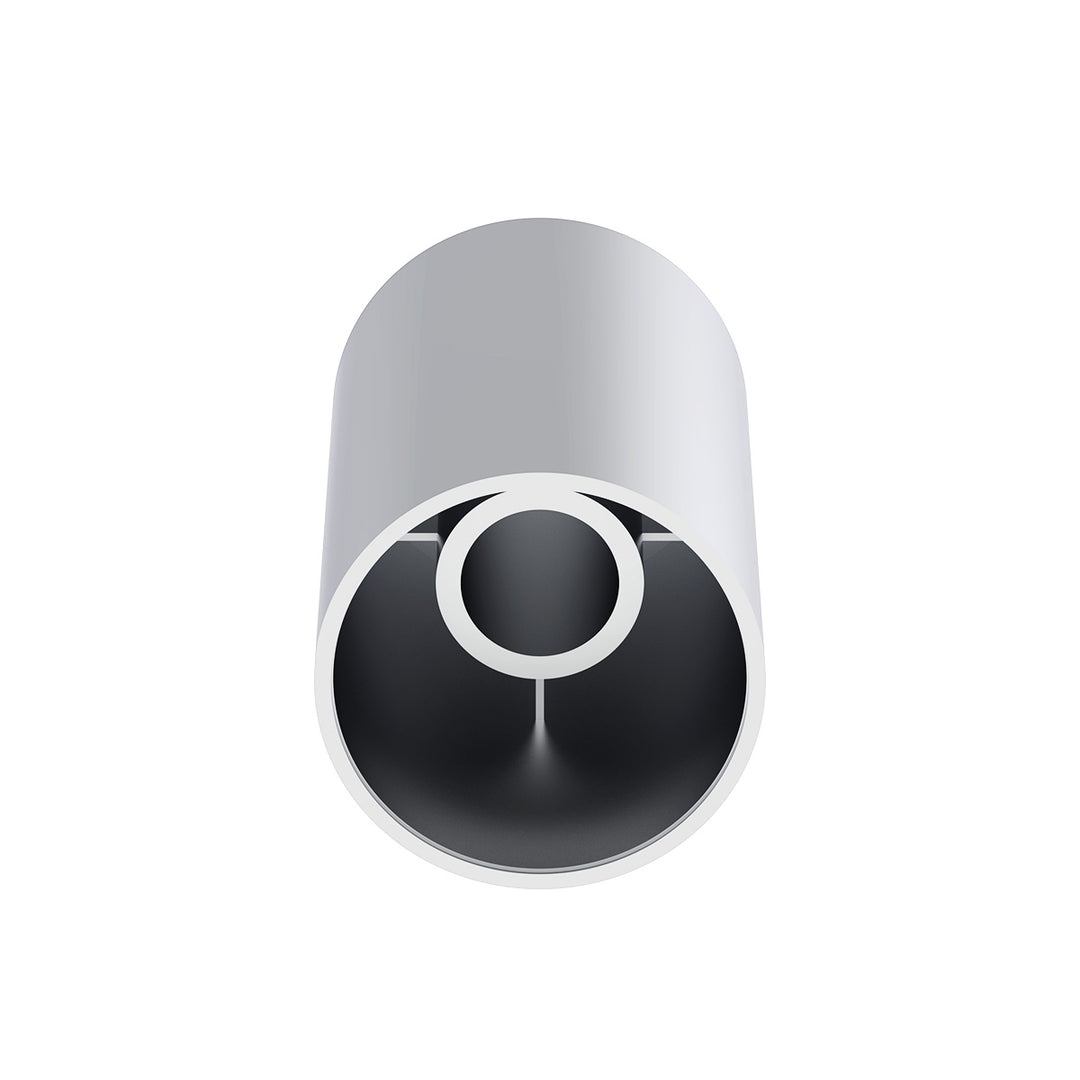 33mm x 3-1/2" Chrome Plastic Cylinder Nut Cover - Thread-On (Bulk)