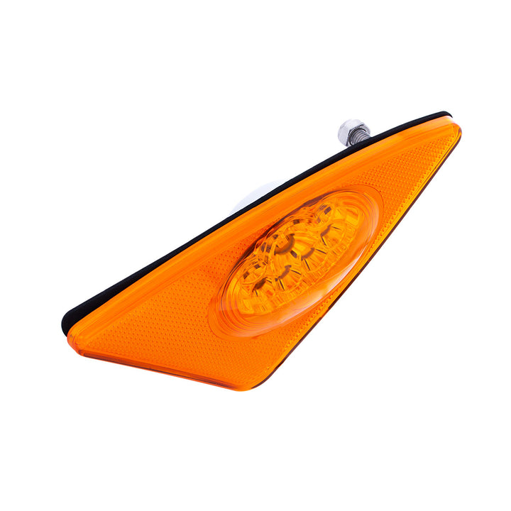 9 LED Competition Series Fender Light For 2007-2017 Kenworth T660 (Driver) - Amber LED/Lens