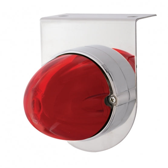 Stainless Light Bracket With 9 LED Dual Function Watermelon GloLight - Red LED/Red Lens