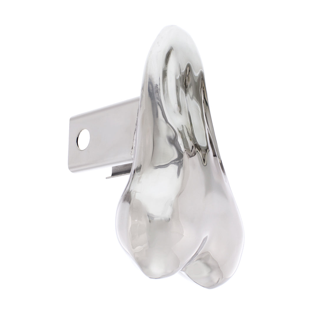 Stainless Low - Hanging Balls Hitch Cover (Bulk)