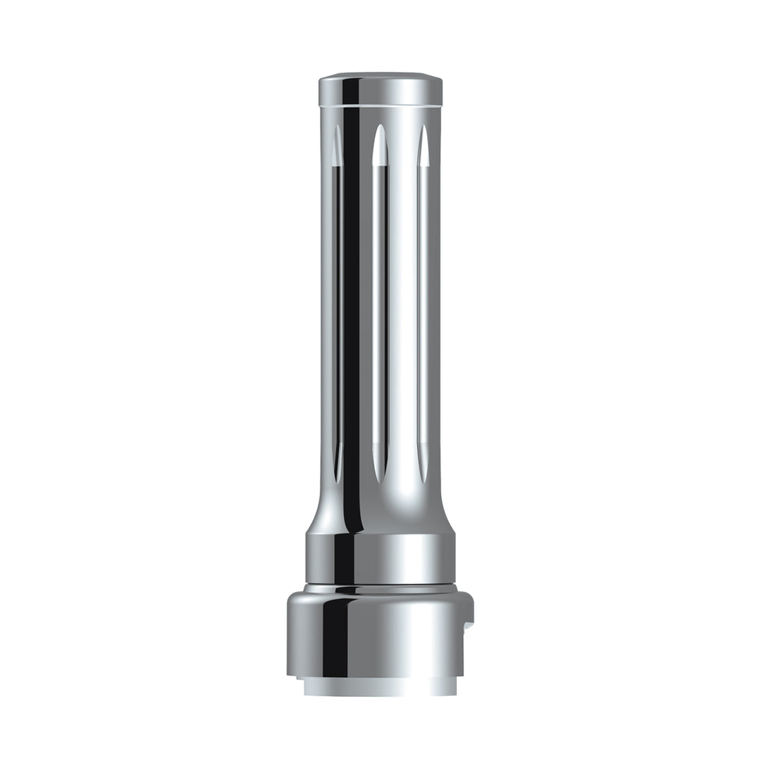 Thread-On Dallas Style Gearshift Knob With 13/15/18 Speed Adapter - Chrome/Vertical