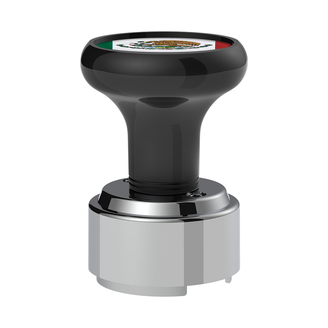Thread-On Gearshift Knob With 9/10 Speed Adapter &amp; Mexico Flag Sticker - Black