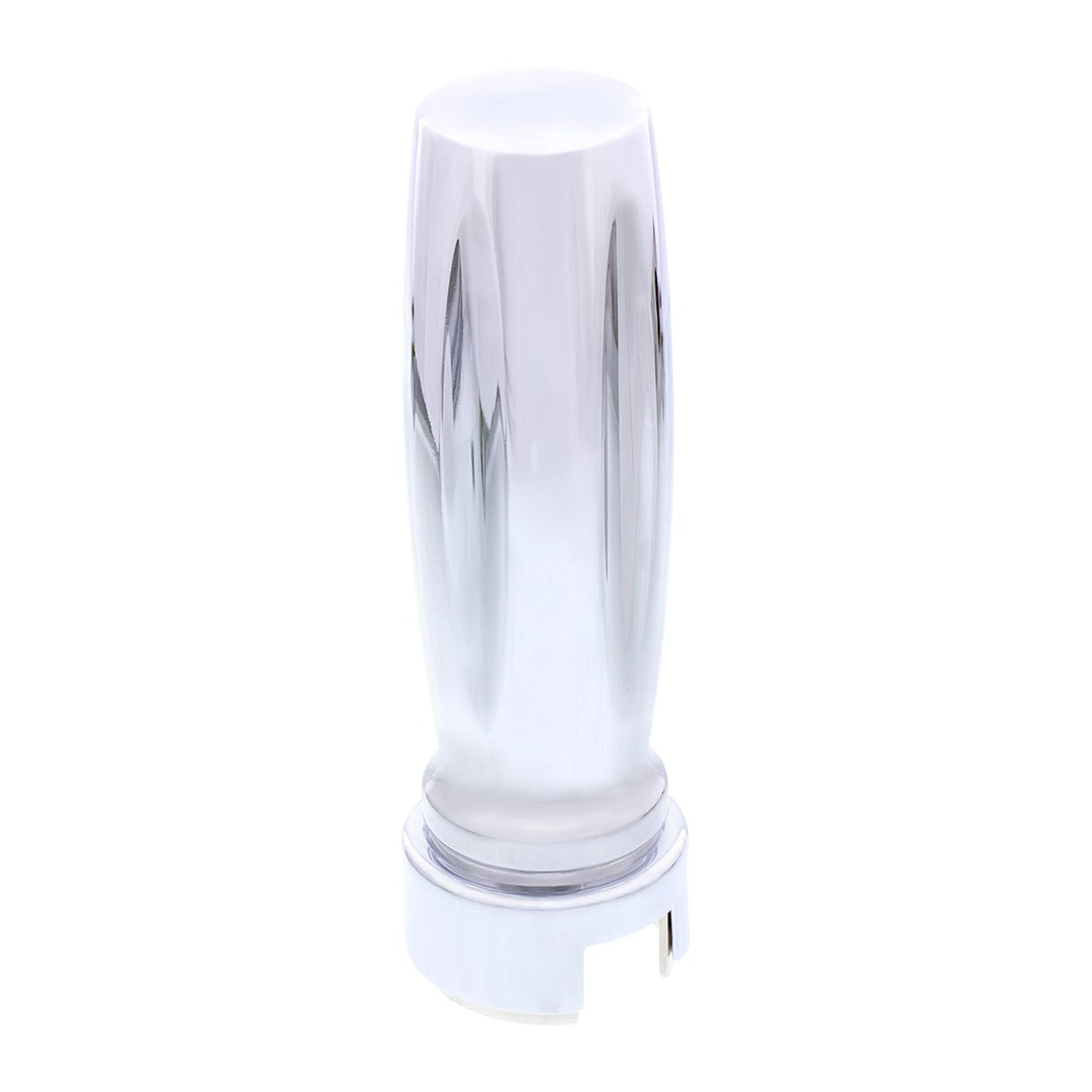 M30 x 3.5 Thread-On Vegas Style Gearshift Knob With 13/15/18 Speed Adapter - Chrome/Vertical