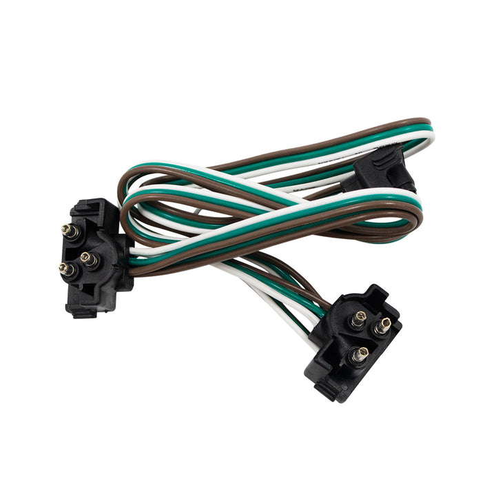 3 Prong Right Angle Plug Wiring Harness With 3 Plugs - 12" Lead