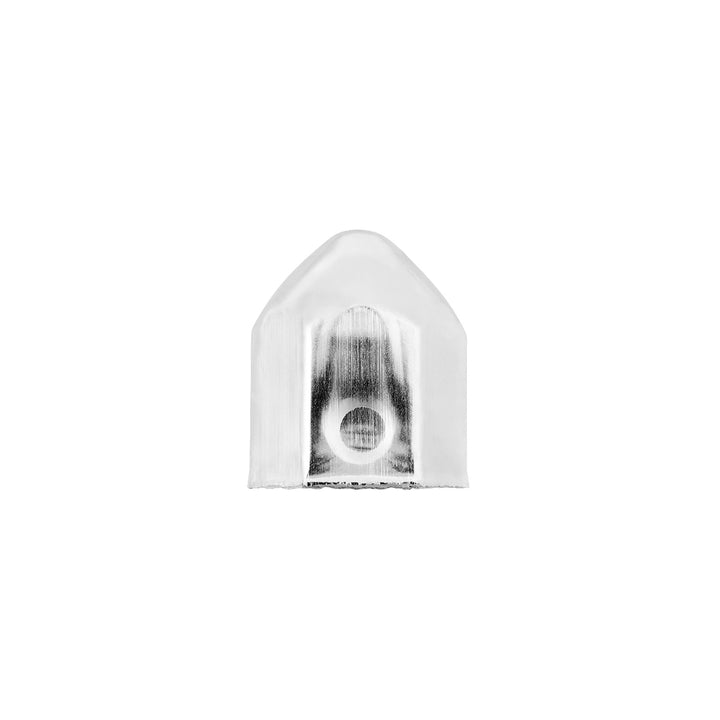 1-1/2" x 2-1/4" Chrome Steel Pointed Nut Cover