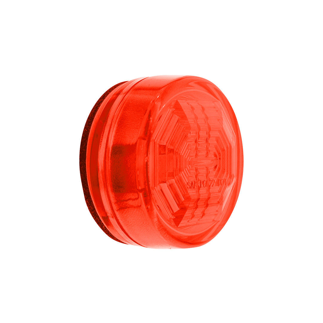 3 LED Oval Clearance/Marker Light - Red LED/Red Lens