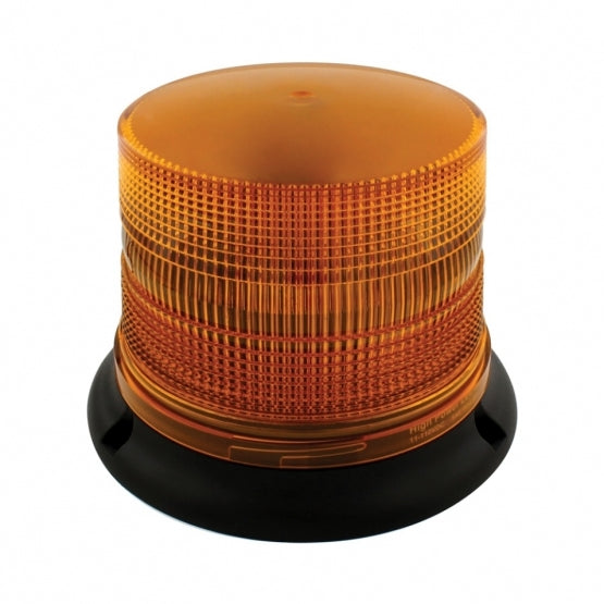 3 High Power LED 5" Round Beacon Light - Permanent Mount