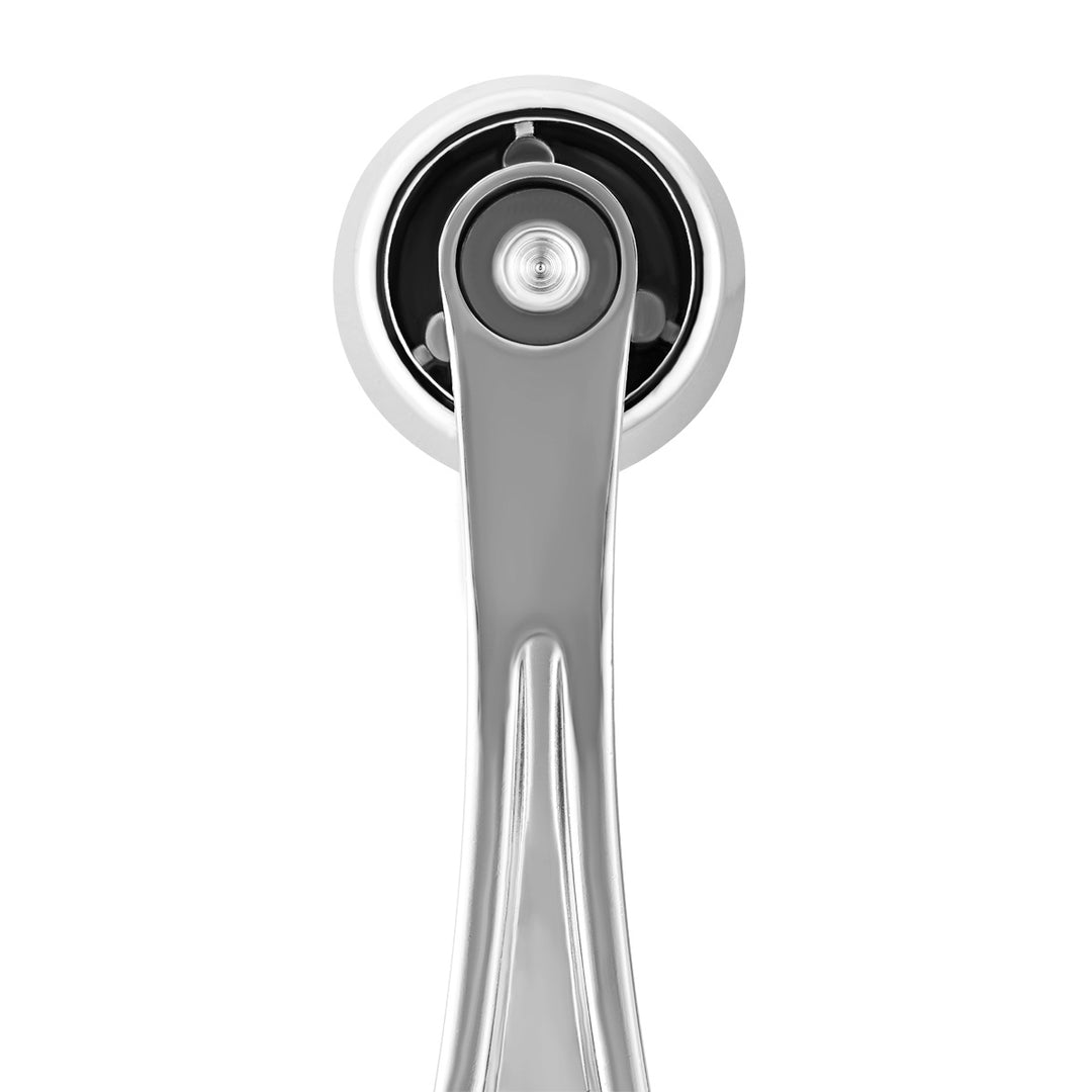 Chrome Die-Cast Window Crank With 16 - Spline 7/16” OD Adapter - Green Crystal