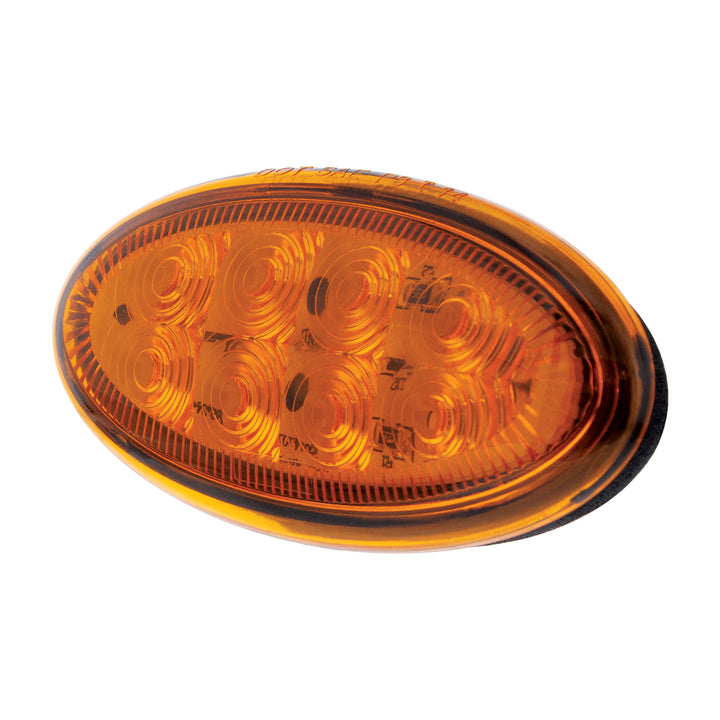 8 LED Fender Parking &amp; Turn Signal Light For Peterbilt 386 (2006-2014) &amp; 387 (2006-2010) - Amber LED/Amber Lens