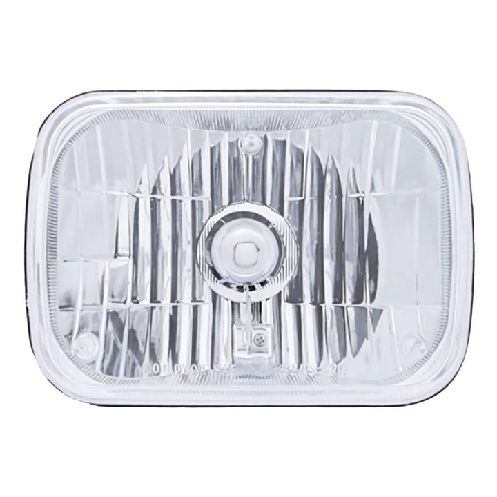 5" x 7" Crystal Rectangular Headlight - Plastic Lens