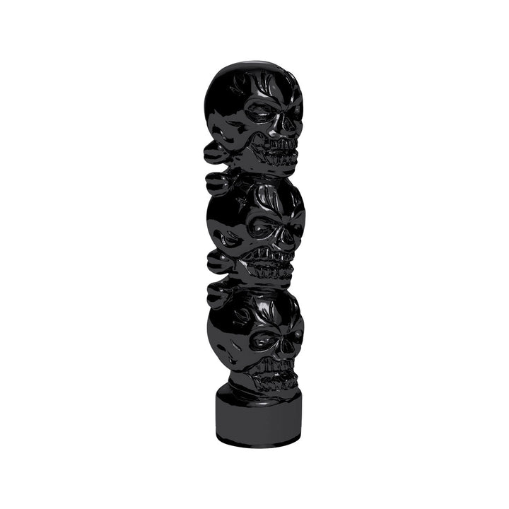 1/2" - 13 Thread-On 3 Skull Candy Color Shift Knob - Glossy Black