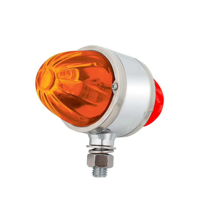 UltraBurst Chrome Double Face Glass Watermelon Light - Amber &amp; Red LED/Amber &amp; Red Lens