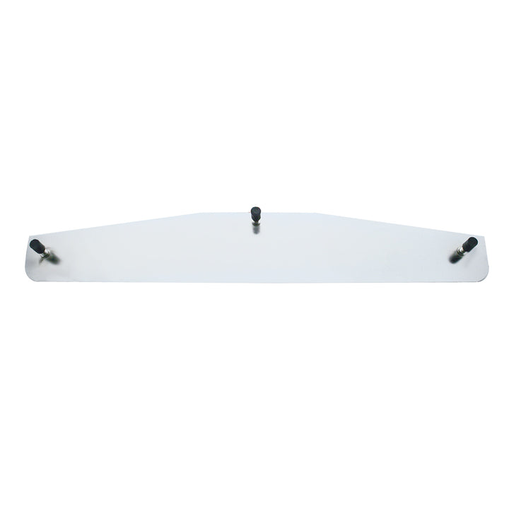 4" x 24" Chrome Standard Bottom Mud Flap Plate - Welded Stud (Card of 2)