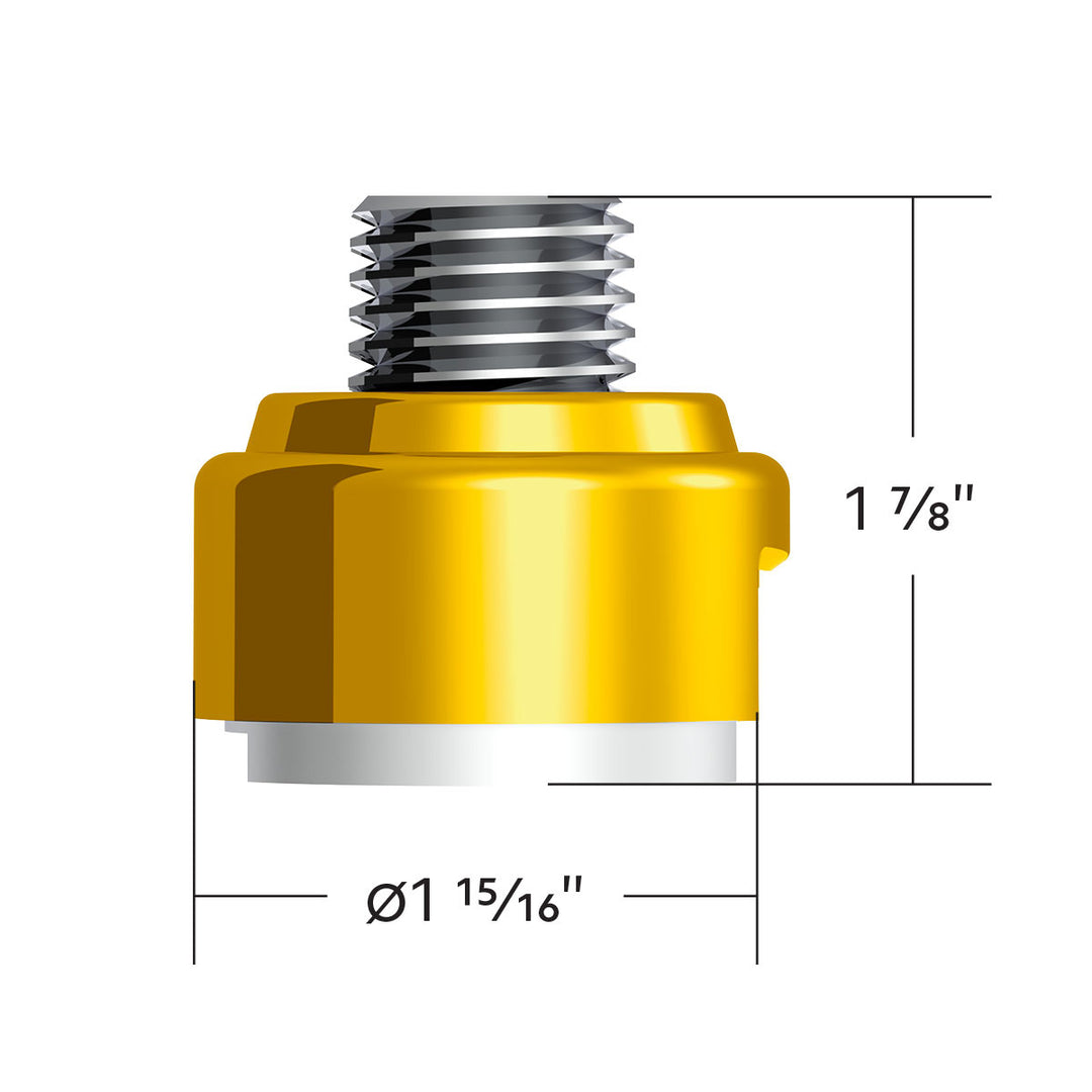 M30 x 3.5 Thread-On Gearshift Adapter W/LED Mount For Eaton - Fuller 13/15/18 Speed - Electric Yellow