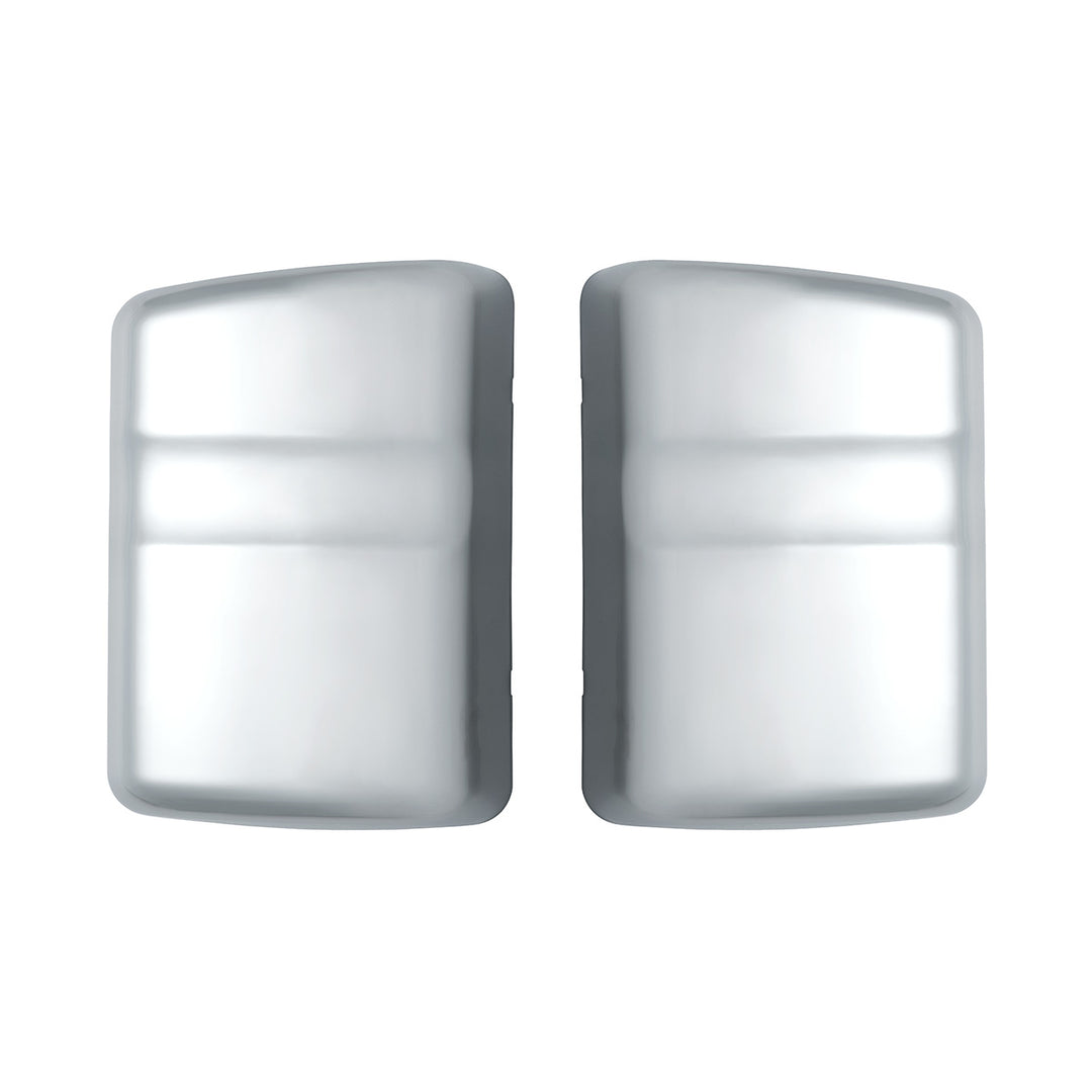 Chrome Plastic Bottom Mirror Post Covers For 2000-2010 International 9200I/9400I/9900I (Pair)