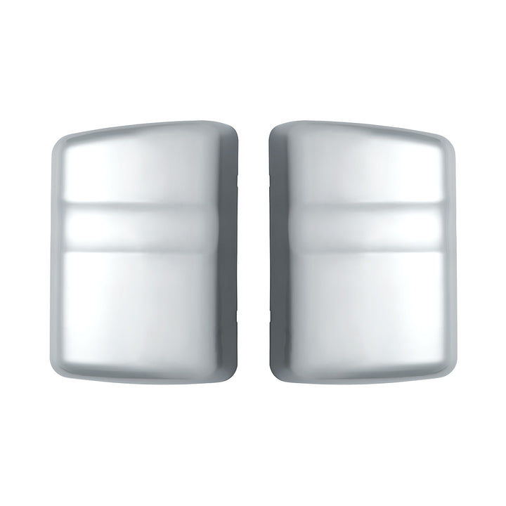 Chrome Plastic Bottom Mirror Post Covers For 2000-2010 International 9200I/9400I/9900I (Pair)