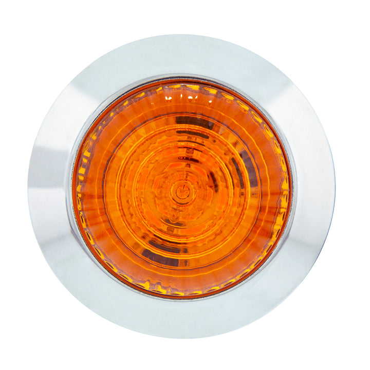 6 LED 1-1/4" Dual Function Light (Clearance/Marker) - Amber LED/Amber Lens