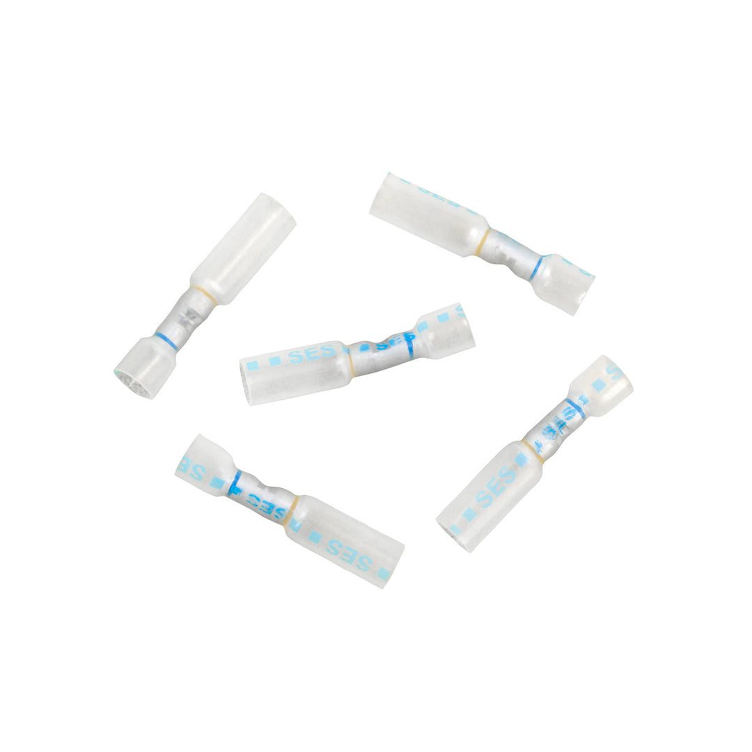 16 - 14 to 12-10 AWG CS Multi - Wire Heat Shrink Connector - Clear w/ Blue Dash (5-Pack)