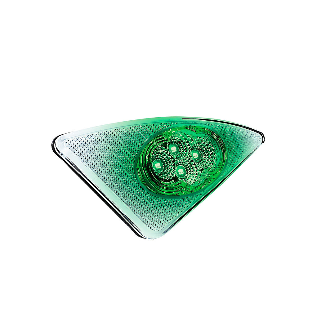 Double Fury 4 LED Fender Signal Light For 2008-2017 Kenworth T660 - Amber &amp; Green LED, Driver