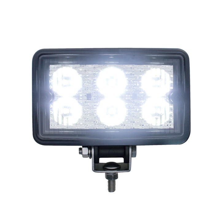 6 High Power 3 Watt LED Rectangular Work Light (Retail)