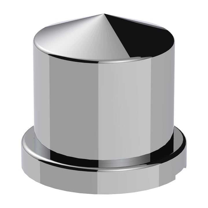 15/16" x 1-1/2" Chrome Plastic Pointed Nut Cover - Push-On