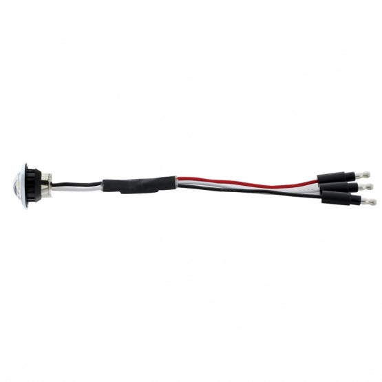 3 LED Dual Function 3/4" Mini Light With Bezel (Clearance/Marker) - Amber LED/Clear Lens