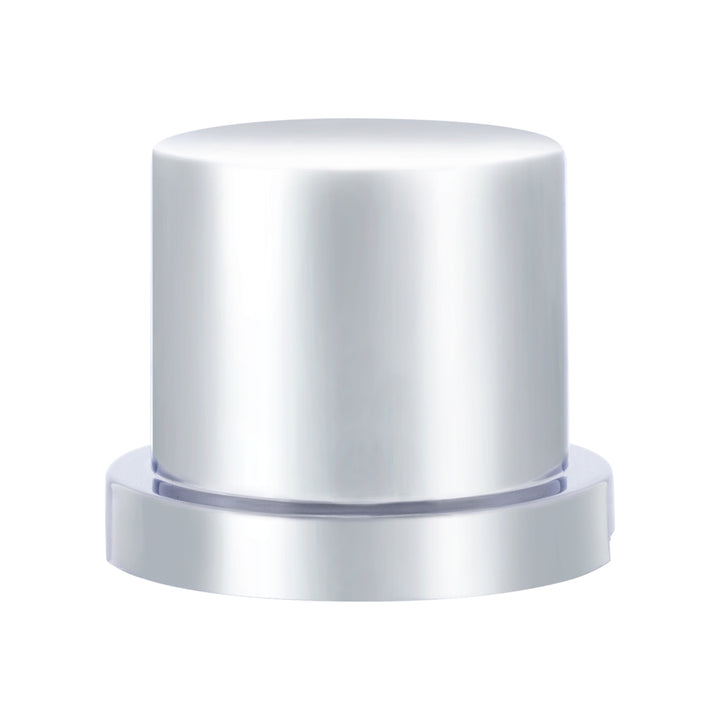 3/4" x 1-1/4" Chrome Plastic Flat Top Nut Cover - Push-On (Bulk)