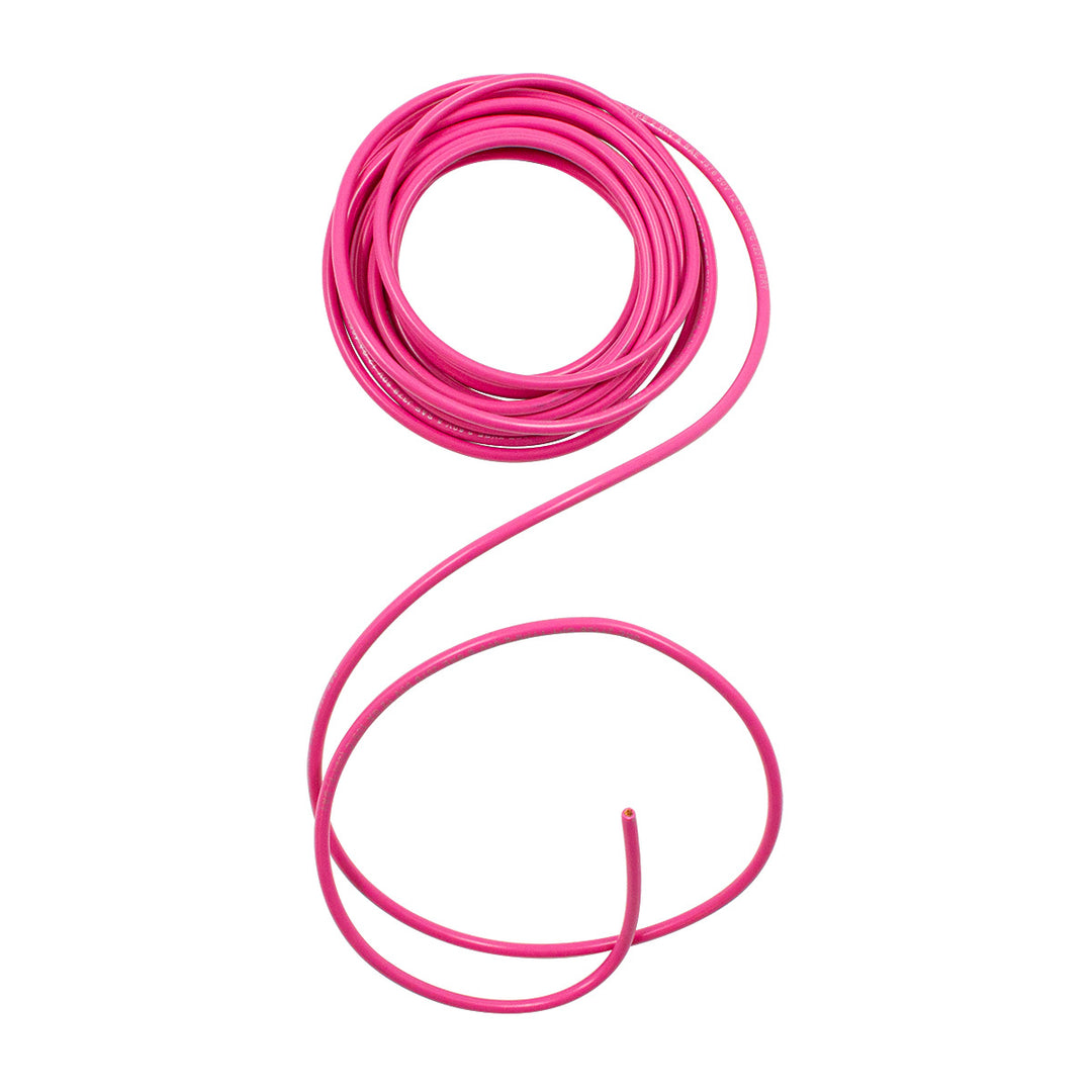 Primary Wire - Rated 105°C 12 AWG, Pink 12 Ft.