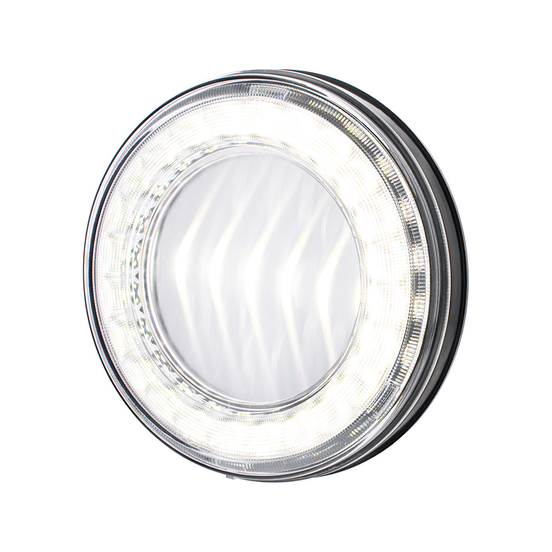 30 LED 4" Round Lumos Light I - Series (Back-Up) - White LED/Clear Lens