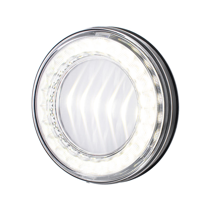 30 LED 4" Round Lumos Light I - Series (Back-Up) - White LED/Clear Lens