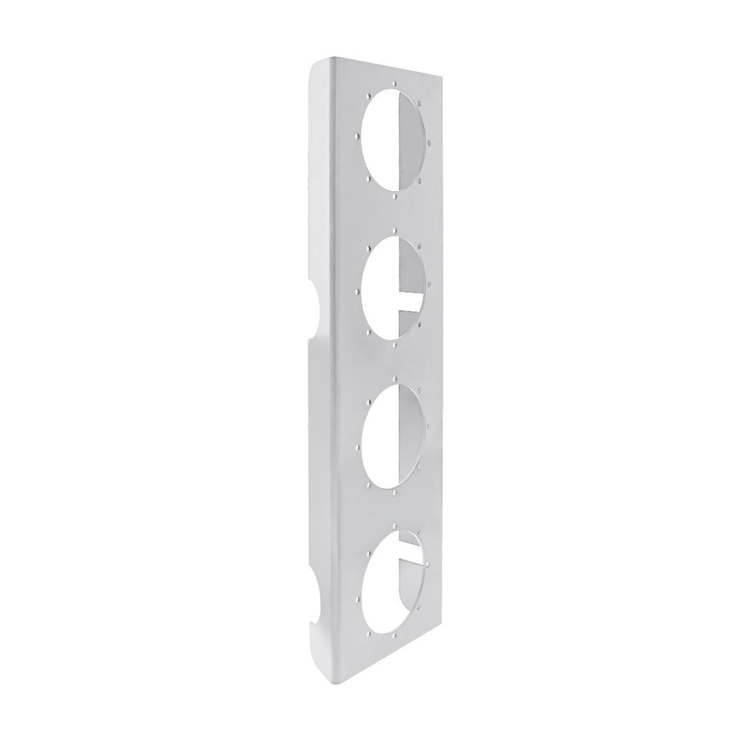 430 Stainless Steel Front Air Cleaner Bracket With Four 2" Round Light Cutouts (Pair)