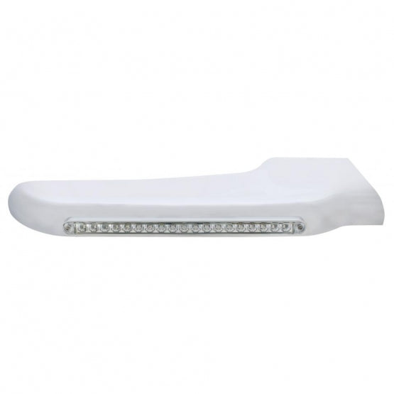 19 Amber LED Front Fender Cover For Peterbilt 388 (2008-2015) &amp; 389 (2008-2023) - Clear Lens - Passenger