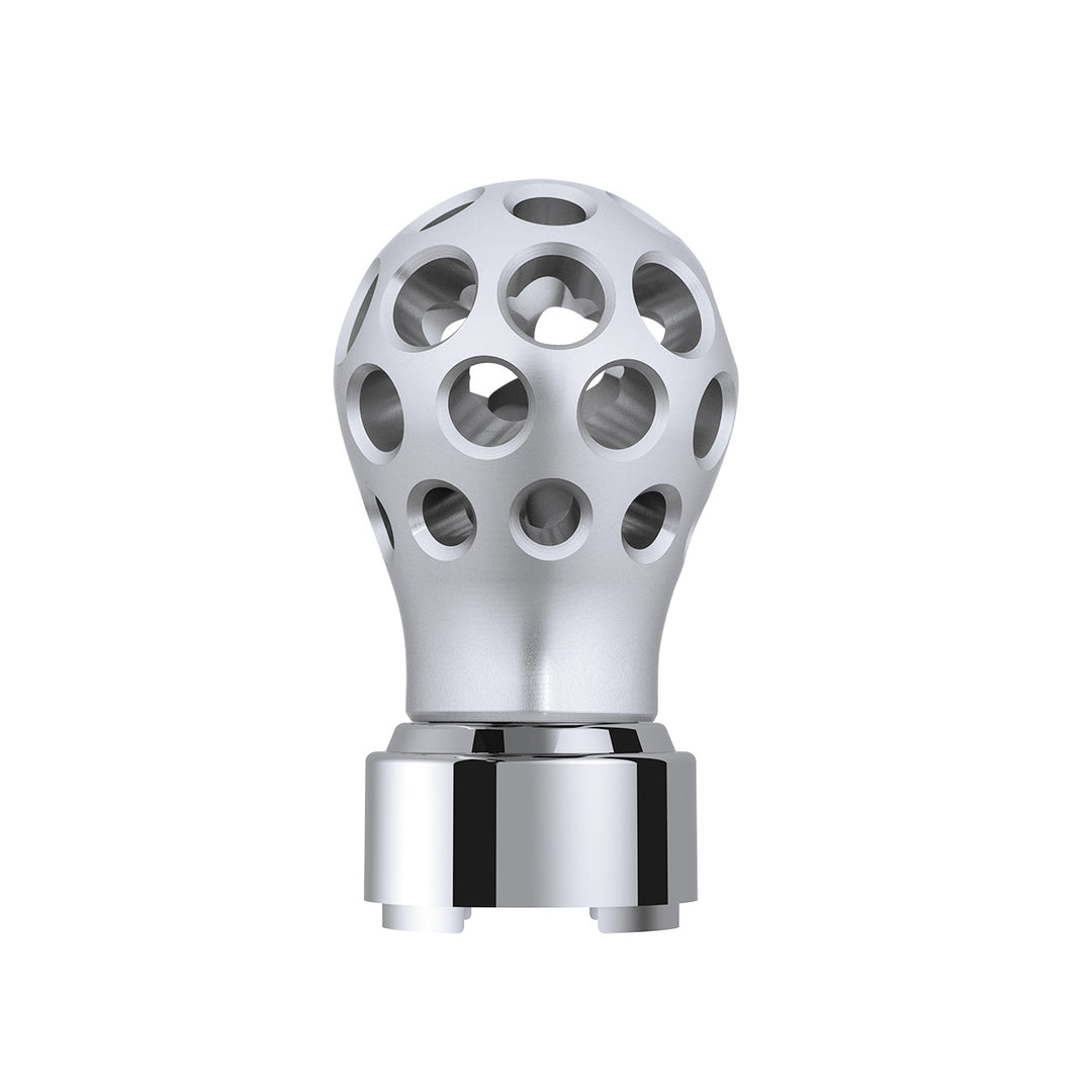 Thread-On Annodized Phoenix Style Ball Gearshift Knob With LED 9/10 Speed Adapter - Green LED