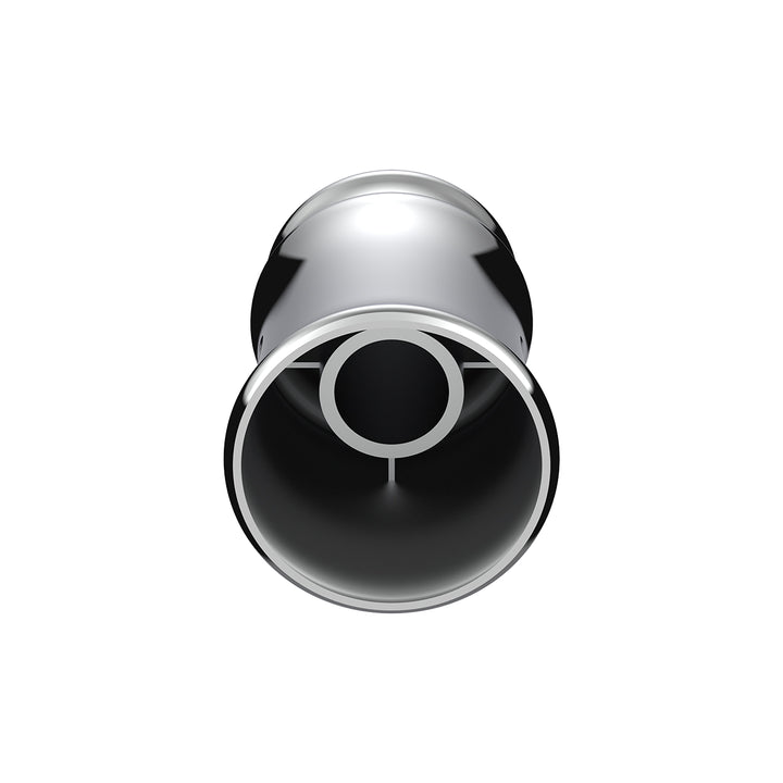 33mm X 4-3/8" Chrome Plastic V - Spike Nut Cover - Thread-On (Bulk)