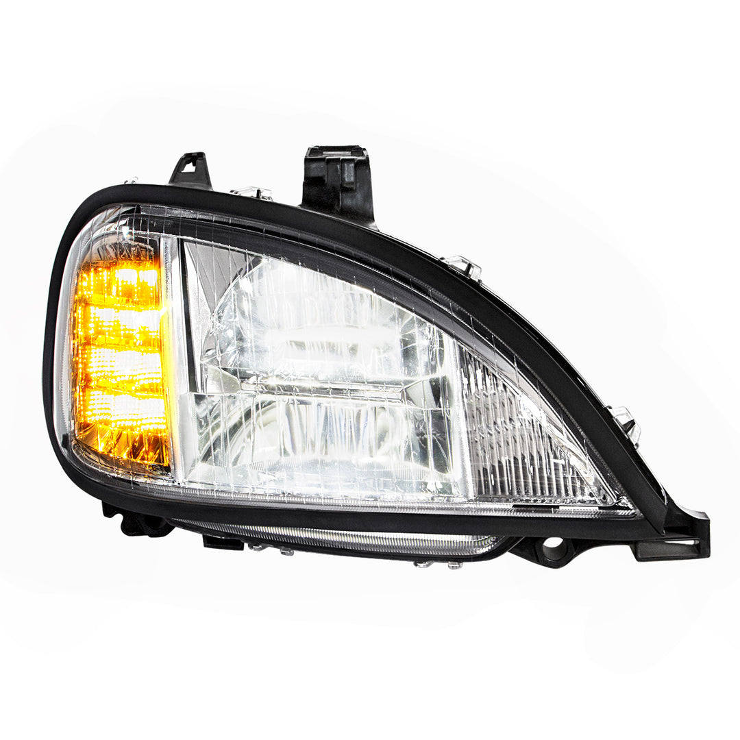 Chrome LED Headlight For 2001-2020 Freightliner Columbia - Passenger