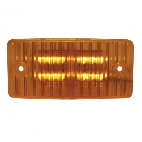 12 LED Cab Light For Freightliner Century (1996-2011) And Columbia (2001-2017) - Amber LED/Amber Lens
