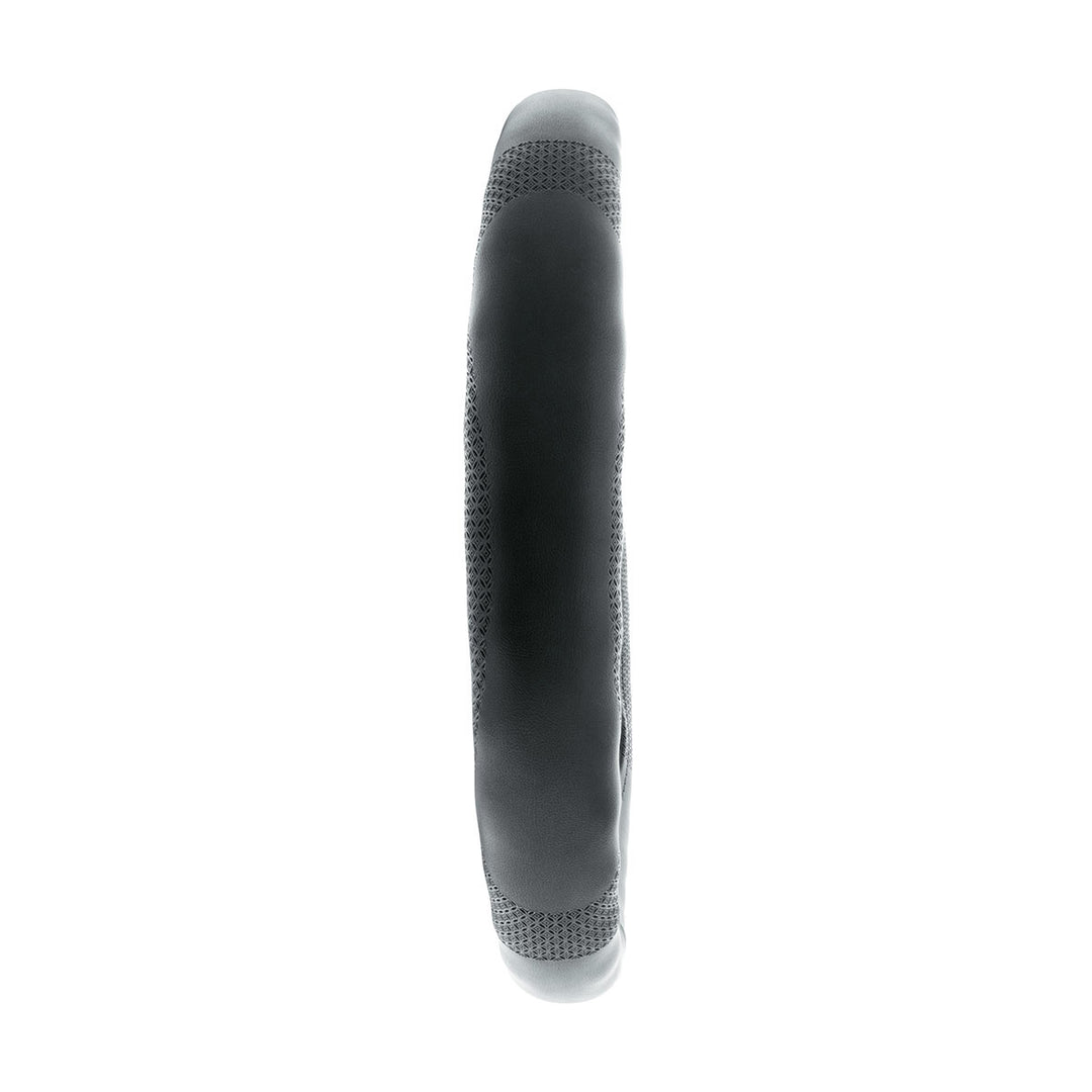 18" Leatherette Steering Wheel Cover - Black
