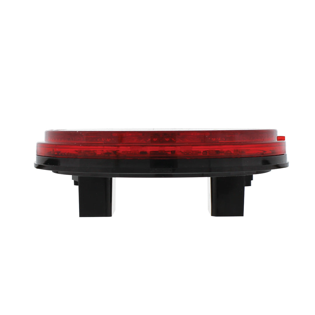 4" Round Combo Light With 12 LED Stop, Turn &amp; Tail &amp; 16 LED Back-Up - Red LED/Red Lens
