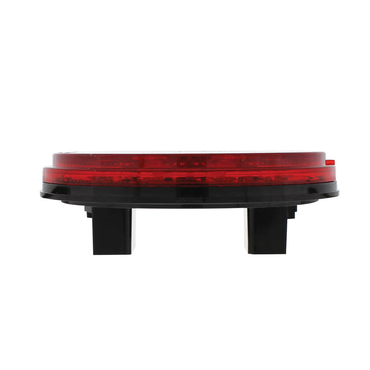 4" Round Combo Light With 12 LED Stop, Turn &amp; Tail &amp; 16 LED Back-Up - Red LED/Red Lens