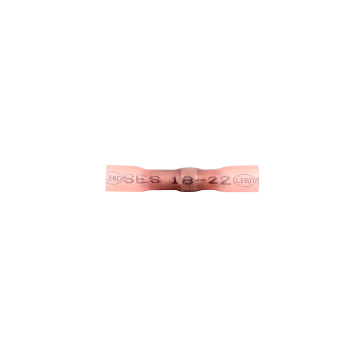 22-18 AWG CSS Heat Shrink Butt Connector - Red (5-Pack)