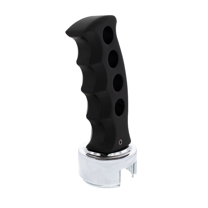 Gatling Style Gearshift Knob With 13/15/18 Speed Adapter - Black