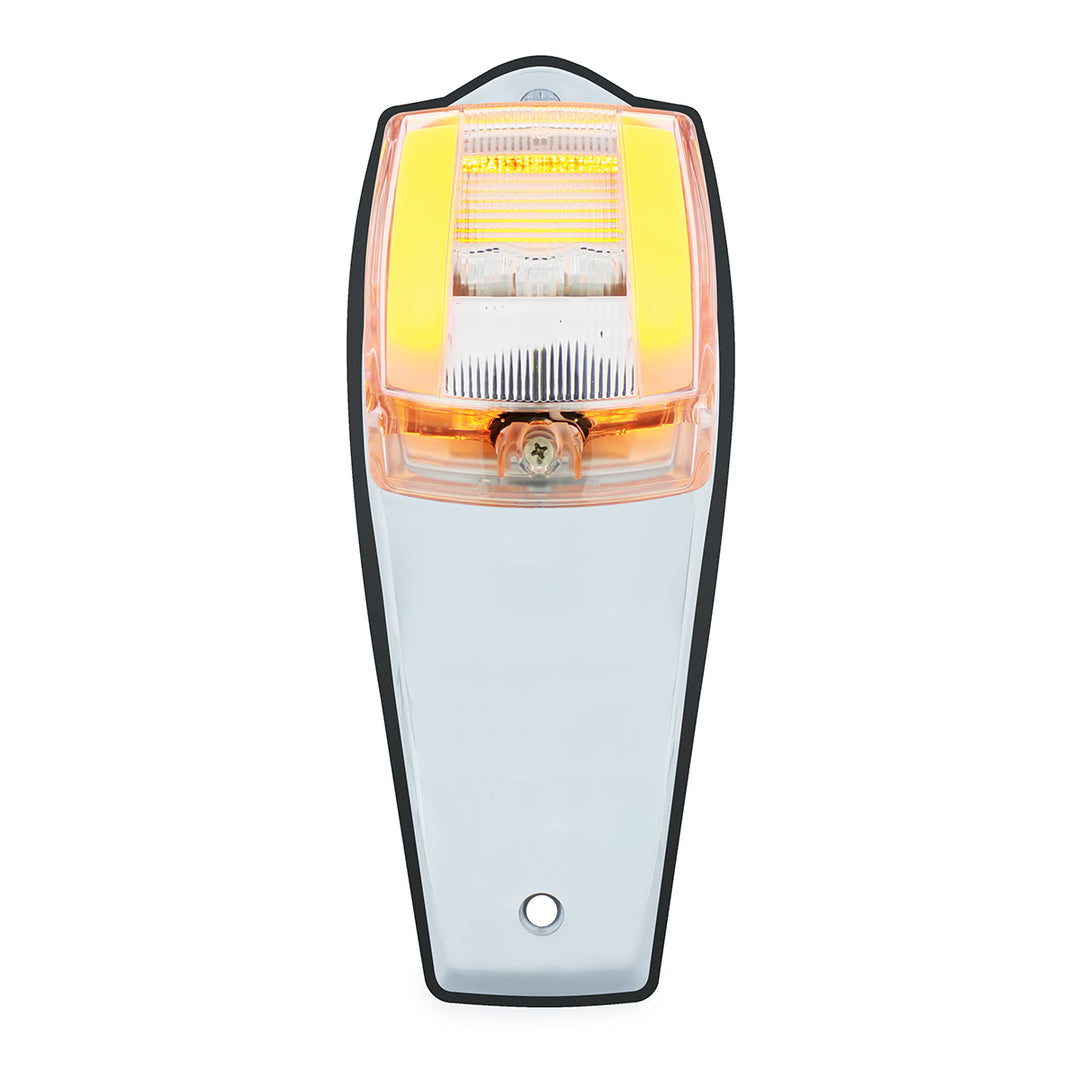 24 LED GloLights Square Cab Light Kit - Amber LED/Clear Lens