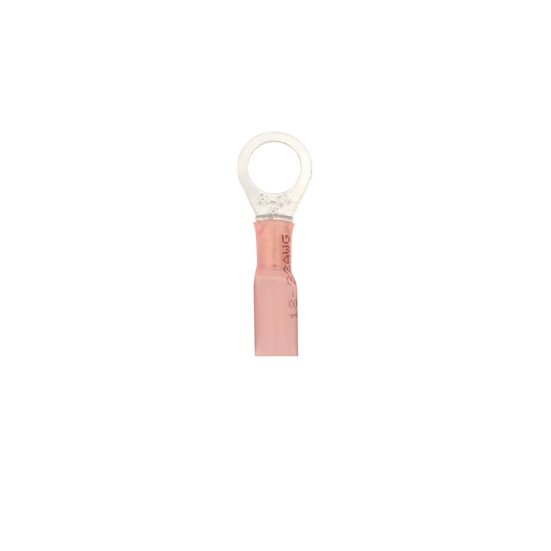 22-18 AWG 5/16" Stud CS Heat Shrink Ring Terminal - Red (5-Pack)