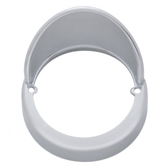 Chrome Plastic Cab Light Bezel With Visor For United Pacific Truck - Lite Style Cab Light