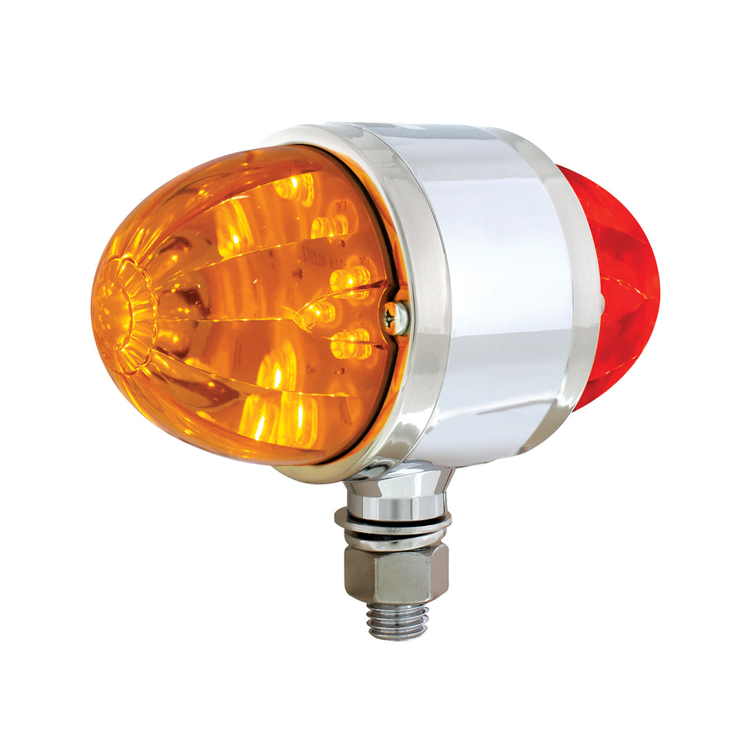 34 LED Dual Function Watermelon Double Face Light - Amber &amp; Red LED/Amber &amp; Red Lens