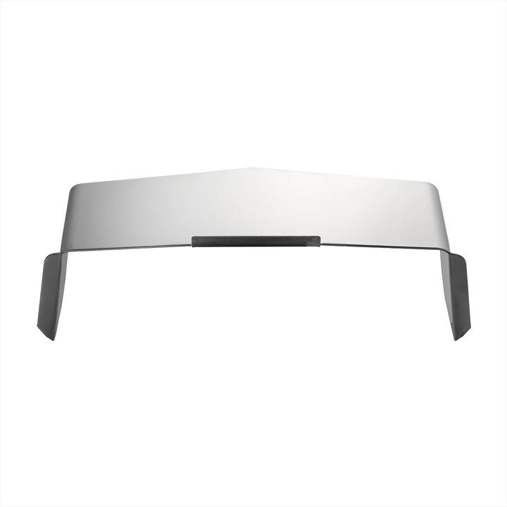 Stainless Steel Visor For 4" x 6" Rectangular Headlight, Flat Top Style