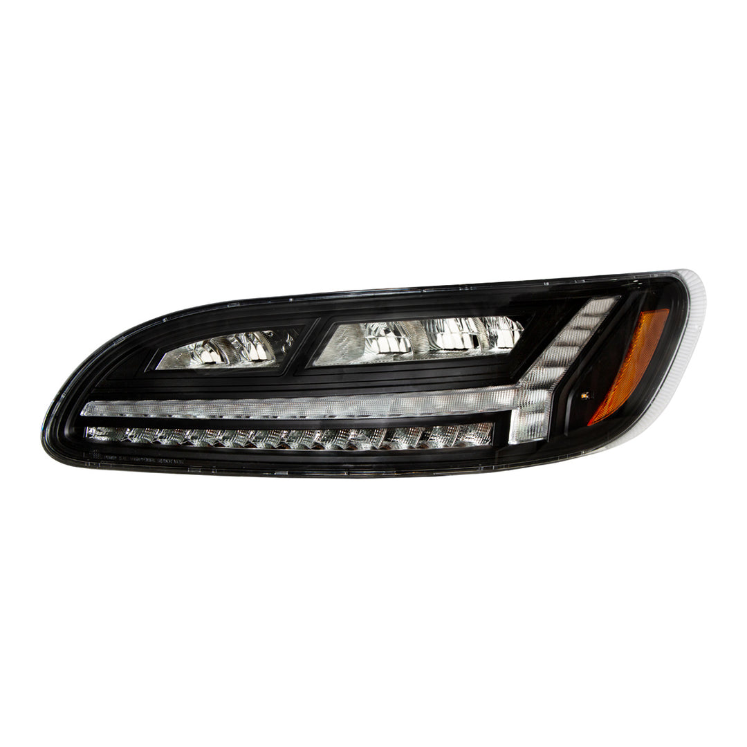 Blackout 6 LED Headlight For Peterbilt 386 (2006-2016) &amp; 387 (2000-2011) - Driver