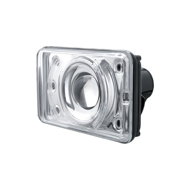 4" x 6" Crystal Projection Headlight With 6 White LED Position Light - Low Beam